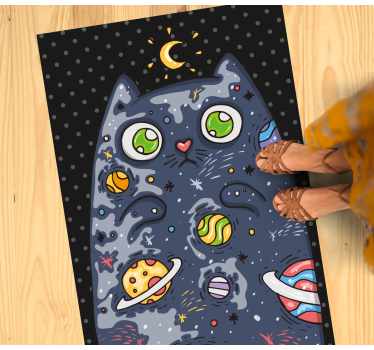 Kozmikus macska kaland vinil szőnyeg mások - TenStickers
