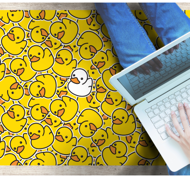 Különböző aranyos fehér kacsa állati szőnyeg - TenStickers