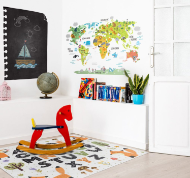 Lenyűgöző ábécé vinil szőnyeg - TenStickers