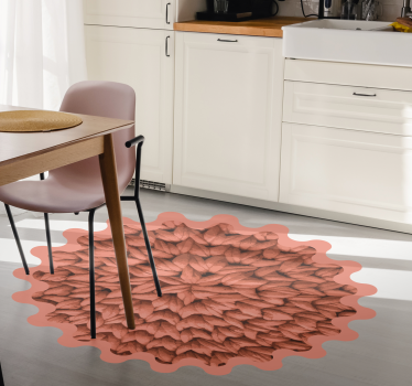 Levélmintás vinil szőnyeg természet - TenStickers