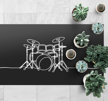 Line art dob elegáns design kortárs szőnyegek - TenStickers