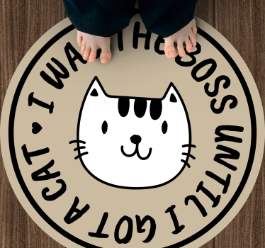 Macskafőnök egészen addig vinil szőnyeg ábécé - TenStickers
