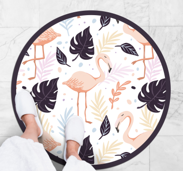 Madarak és pálmafák állati szőnyeg - TenStickers