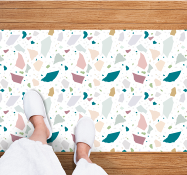 Mediterrán terrazzo mintás nappali szőnyeg - TenStickers