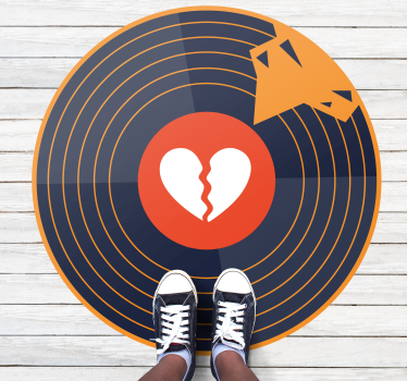 Megtört szívű vinil kortárs szőnyegek - TenStickers