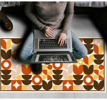 Merész formák minta vinil szőnyeg geometriai - TenStickers