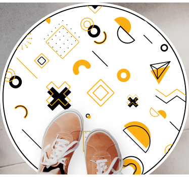 Modern matematikai formák vinil szőnyeg geometriai - TenStickers