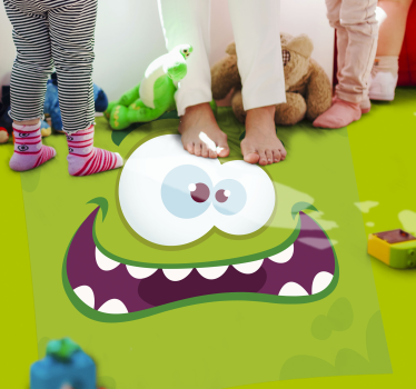Monster green vinyl szőnyeg gyerekek vinyl szőnyeg - TenStickers