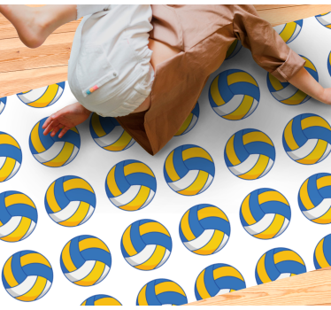 Nagy röplabda minta hálószoba szőnyeg - TenStickers