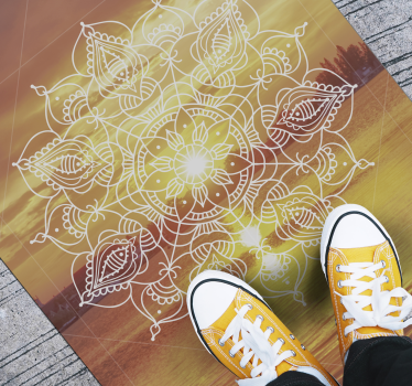 Naplemente mandala tizenéves szőnyegek hálószobákhoz - TenStickers