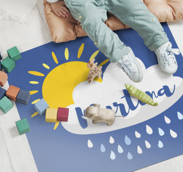 Esős felhő névvel vinil szőnyeg mások - TenStickers