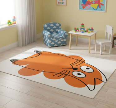 Narancs eredeti sziluett vinil szőnyeg állat - TenStickers