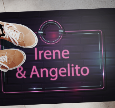 Neon textúrák személyre szabott vinilszőnyeg - TenStickers