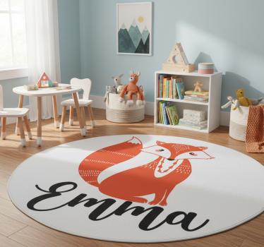 Nordic róka névvel vinil szőnyeg állat - TenStickers