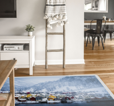 Norvég fjord téli természetszőnyeg - TenStickers
