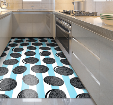 Oreo mintás konyhai padló - TenStickers