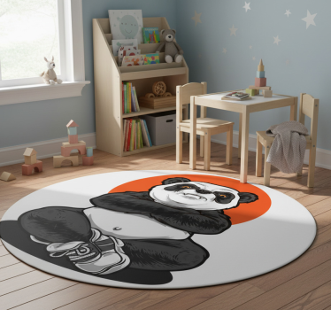 Panda a nyugalom ölelésében vinil szőnyeg állat - TenStickers