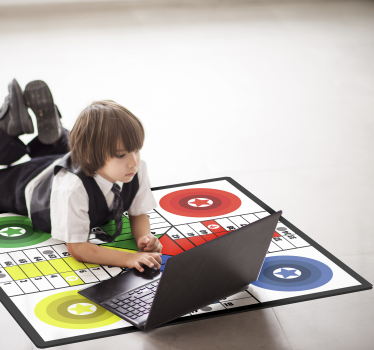 Parchis játék vinil szőnyeg - TenStickers