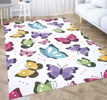 Pillangó állati vinil szőnyeg - TenStickers