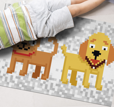 Pixelált háziállat barátok vinil szőnyeg mások - TenStickers