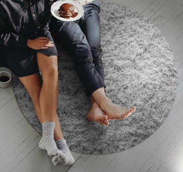 Puha szürke szőnyeg nappali szőnyeg - TenStickers