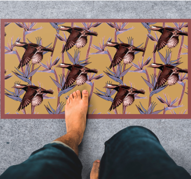 Repülő kacsák minta vinil szőnyeg állat - TenStickers