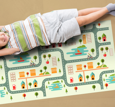 Road playmat gyermek road mat - TenStickers