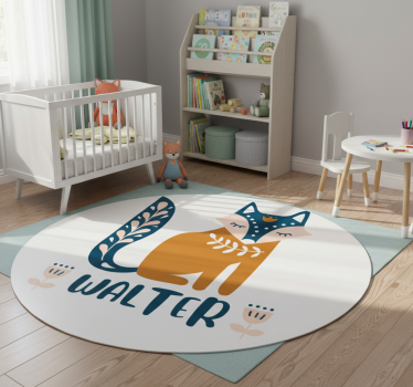 Róka karakter illusztráció vinil szőnyeg állat - TenStickers