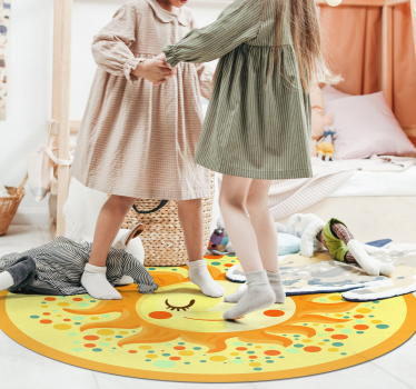 Sárga nap természetszőnyeg - TenStickers