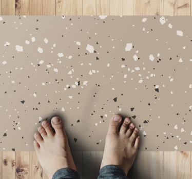 Semleges terrazzo minta Márvány vinil szőnyeg - TenStickers