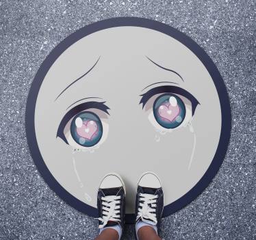 Síró anime szemek tizenéves vinil szőnyegek - TenStickers