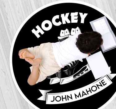 Skate jégkorong személyre szabott vinyl szőnyeg - TenStickers