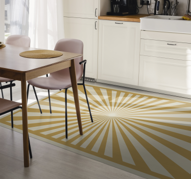 Sugárzó tört minta vinil szőnyeg geometriai - TenStickers