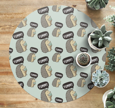 Sündisznó örömére vinil szőnyeg gyerekek - TenStickers