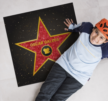 Személyre szabható hollywood csillag vinyl szőnyeg - TenStickers