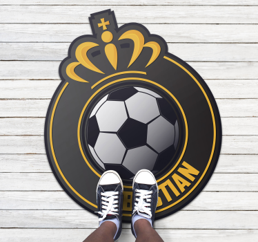 Személyre szabott futball-labda személyre szabott vinilszőnyeg - TenStickers
