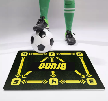 Személyre szabott futballedzés vinil szőnyeg Játékok - TenStickers
