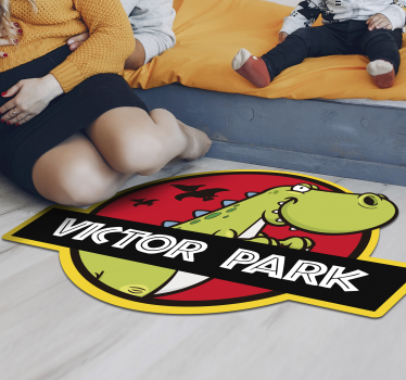 Személyre szabott jurassic park gyerekek vinyl szőnyeg - TenStickers