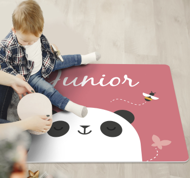 Személyre szabott panda személyre szabott vinilszőnyeg - TenStickers