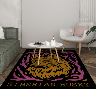 Vinil szőnyeg siberian husky portré - TenStickers