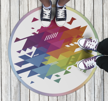 Színes forma gyerek vinyl szőnyeg - TenStickers