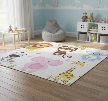 Színes kisállatok vinil szőnyeg gyerekeknek - TenStickers