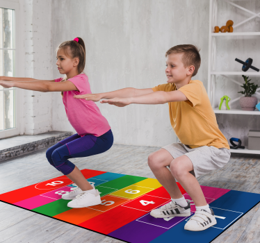 Színes komlós vinil szőnyeg játék - TenStickers