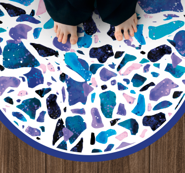 Színes kőmozaik Márvány vinil szőnyeg - TenStickers