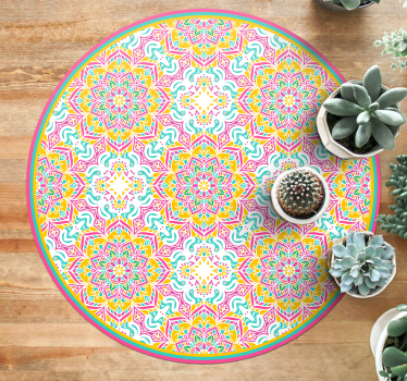 Színes mozaik mandala szőnyeg - TenStickers