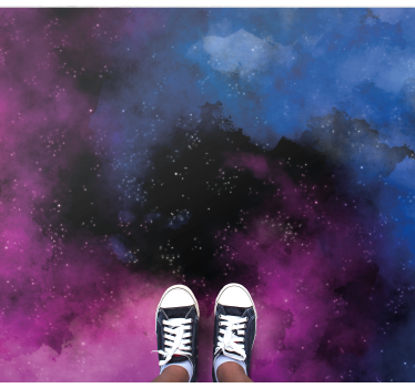 Színes spirális köd galaxis kortárs szőnyegek - TenStickers