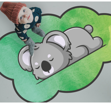 Szunnyadó koala vinil szőnyeg óvodák - TenStickers