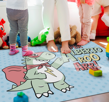 Szuperhős dinoszaurusz vinil szőnyeg mások - TenStickers