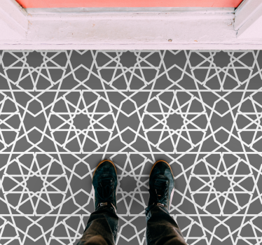 Szürke arab stílusú csempeszőnyeg - TenStickers