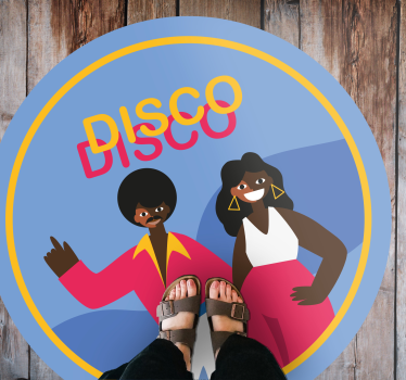 Tánc 80 -as évek diszkó férfi retro szőnyeg - TenStickers